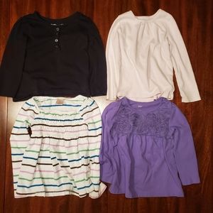 3T - Lot of Girl's Long Sleeved Shirts